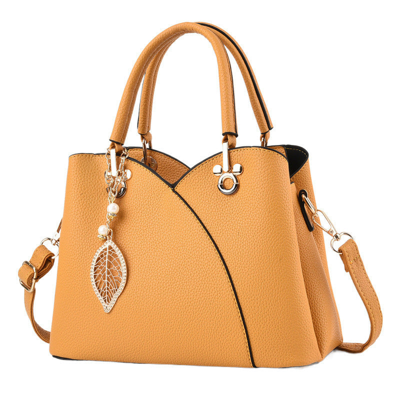 Women's Fashion Lychee Pattern Simple Mother Women's Handbag