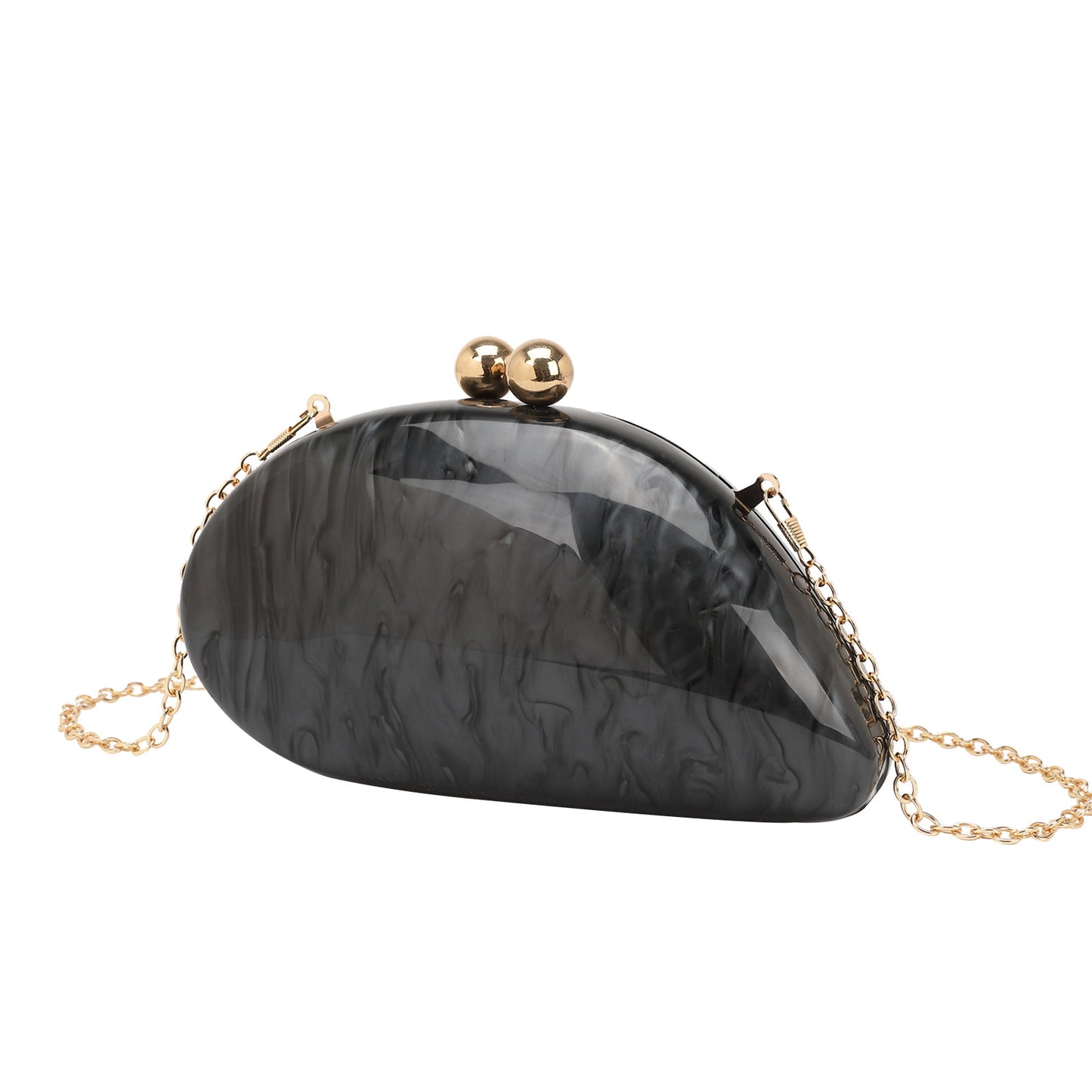 Women's Oval Acrylic One Wedding Banquet Clutch Dinner Bag