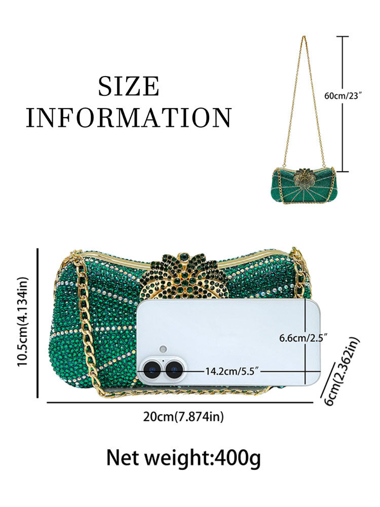 Women's Diamond Luxury Fashion Banquet Clutch Dress Bags