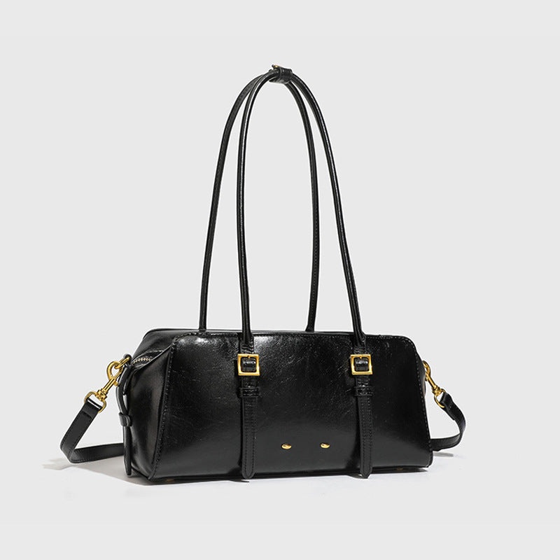 Women's Style Design Light Luxury Portable Underarm Bowling Fashion Tote Bag