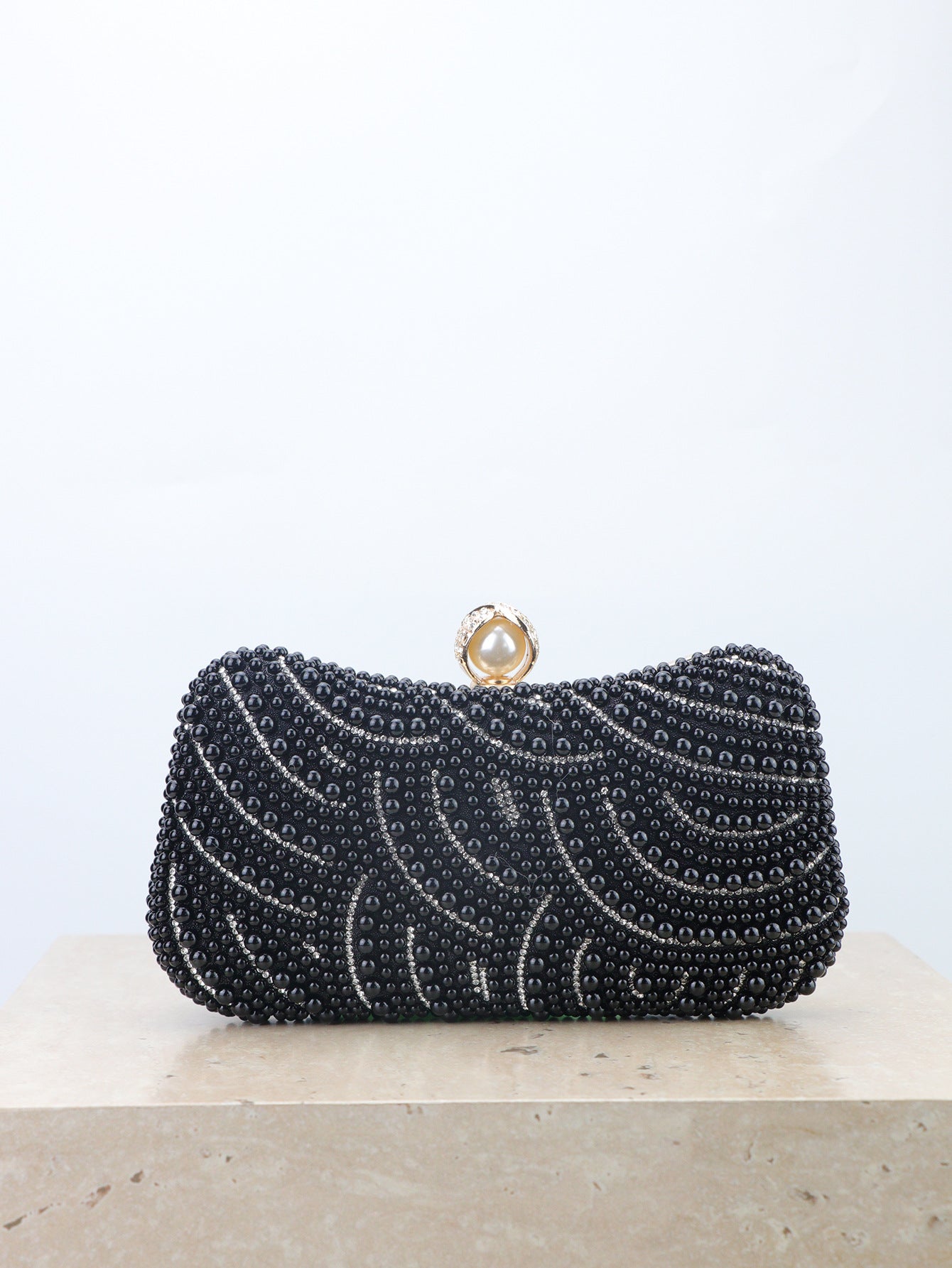 Women's Exquisite Party Banquet Pearl Clutch Beaded Dinner Bag