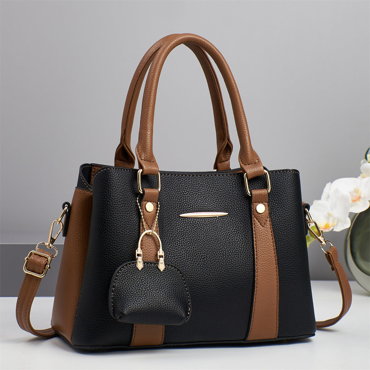 Women's Contrast Color Fashion Large Capacity Entry Women's Shoulder Bag