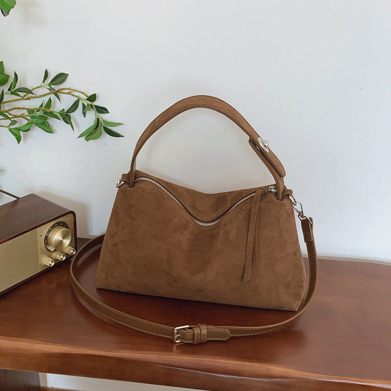 Women's Frosted Underarm Fashion Simple Large Capacity Handbags