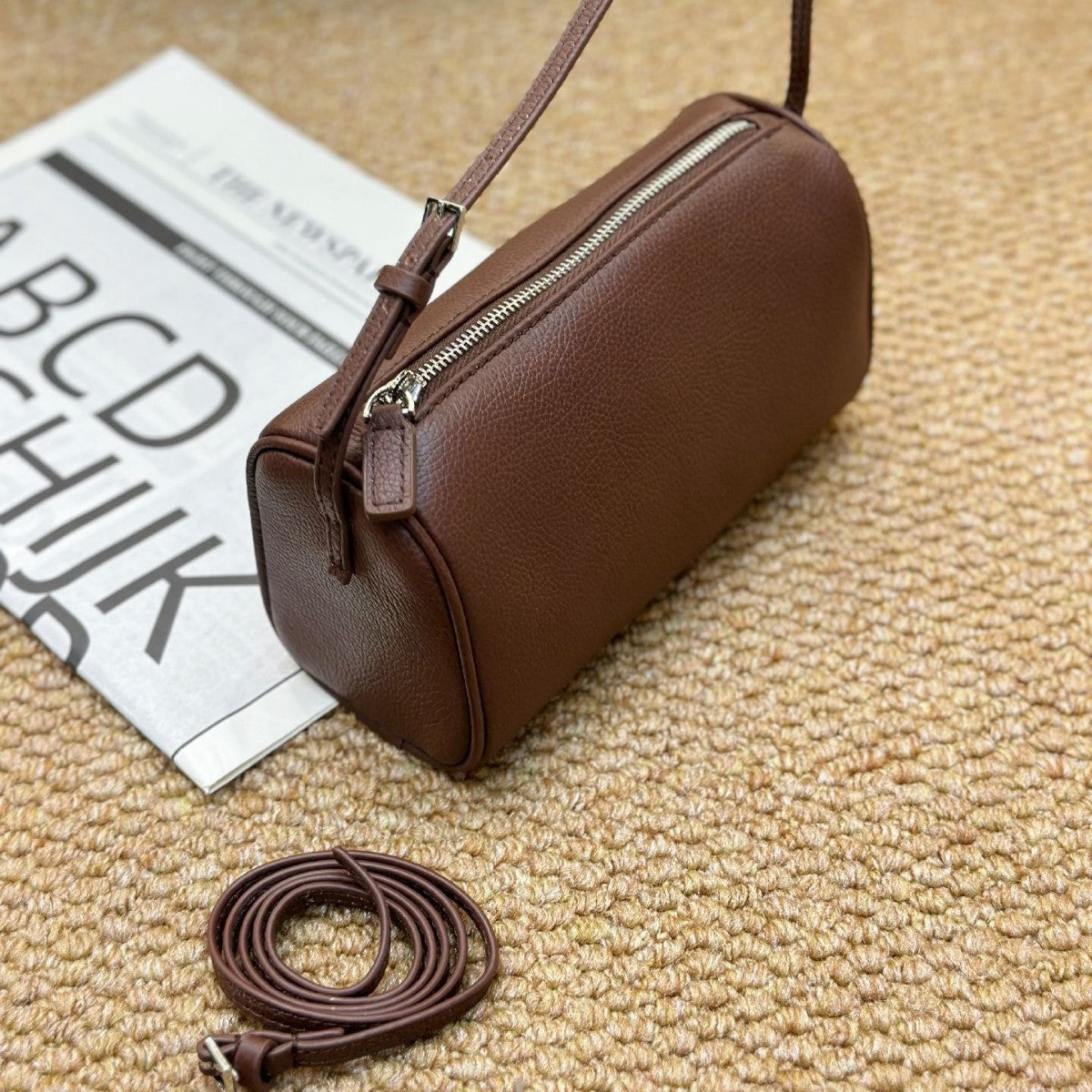 First Layer Cowhide Portable Niche High Sense Phone Bags