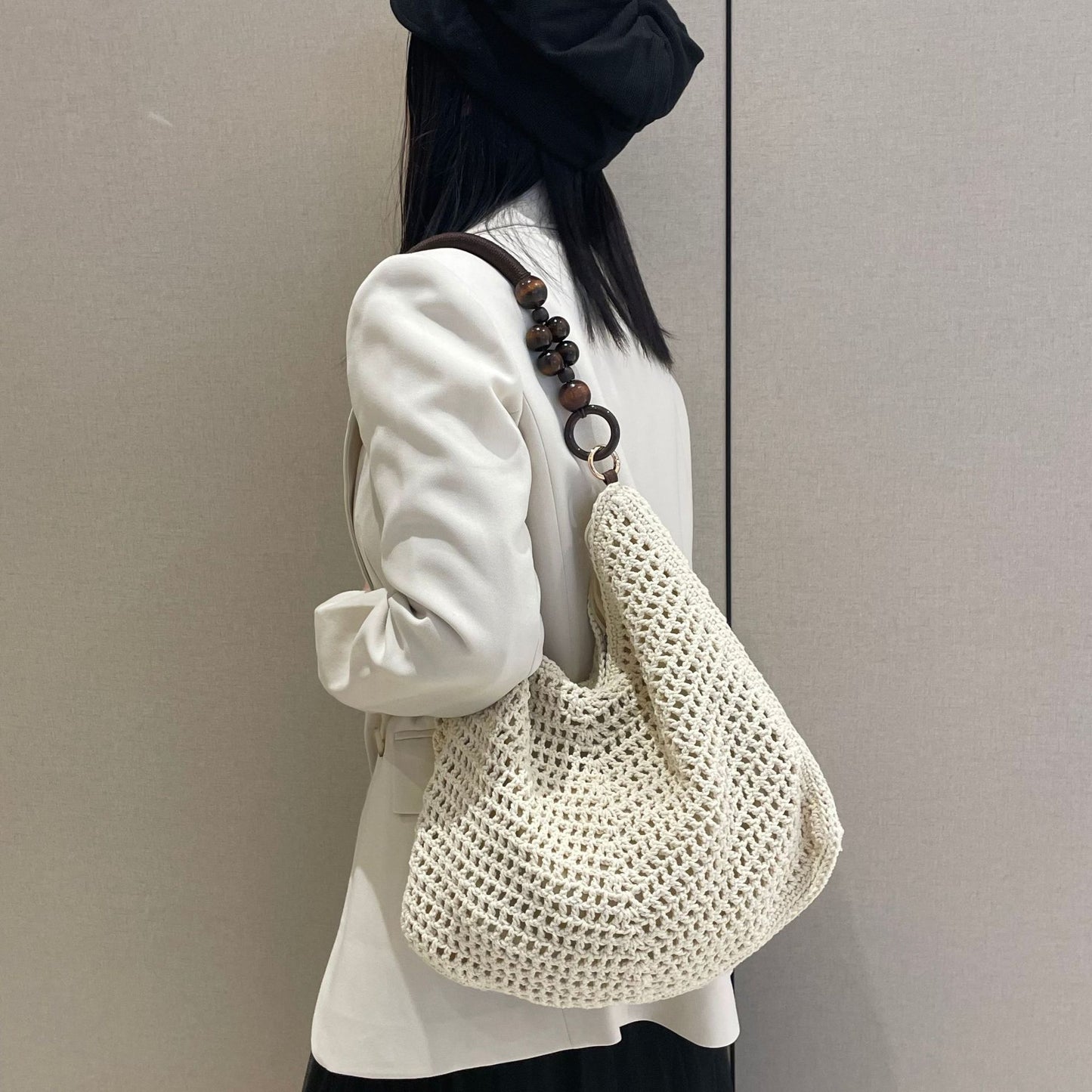 Large Capacity Female Underarm Woven Fashion Women's Shoulder Bag