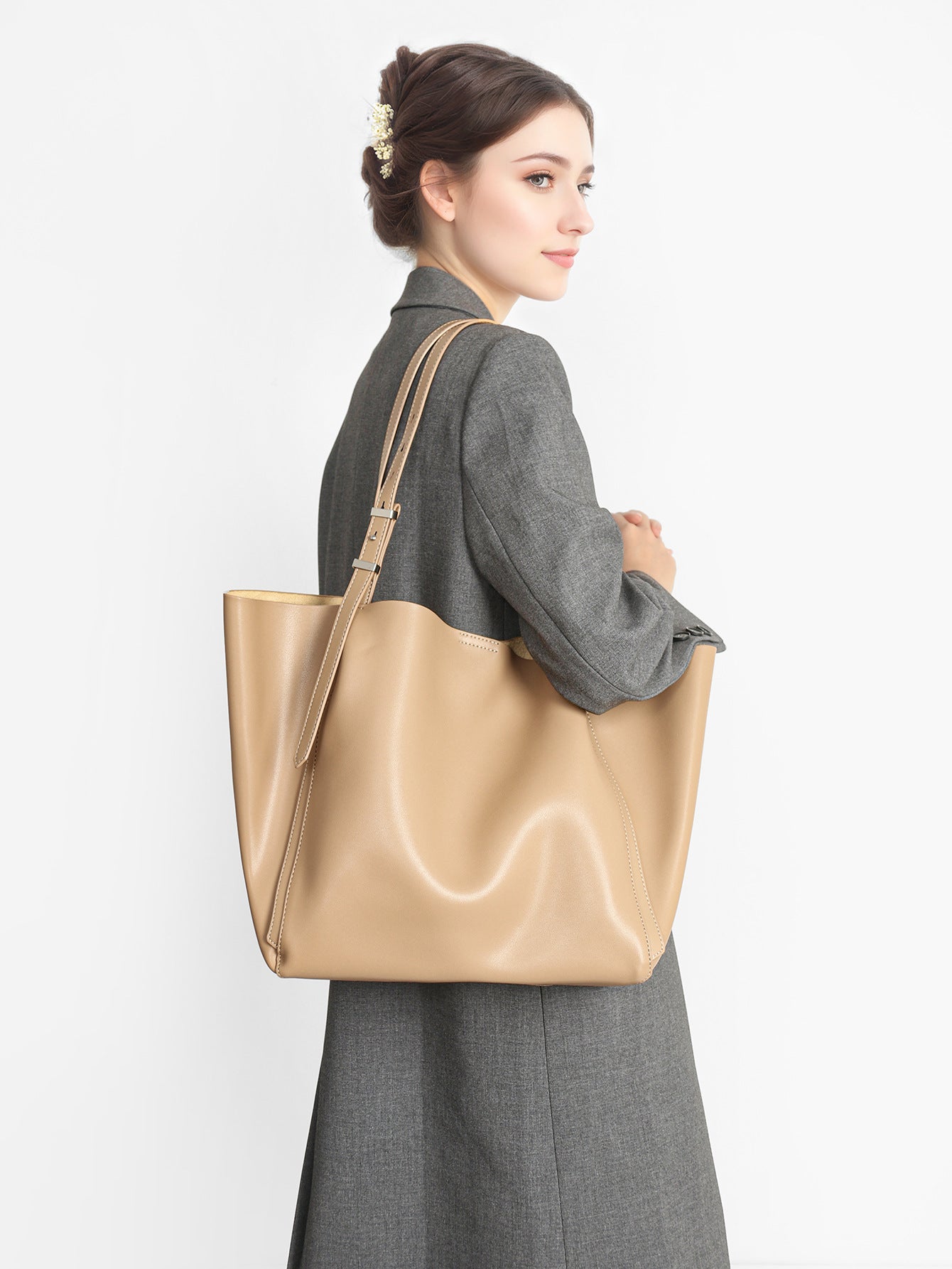 Women's Genuine Large Capacity Fashion Retro Korean Style Trendy Bags