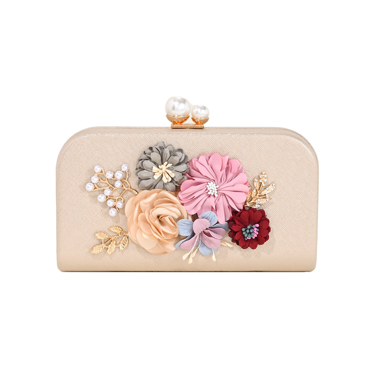 Clutch Flowers Female Temperament Wild Bridal Gown Dinner Bag