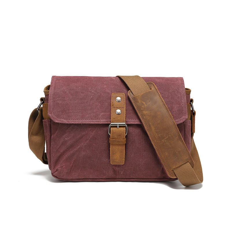 Charming Men's Retro Canvas Graphy Business Men's Shoulder Bag