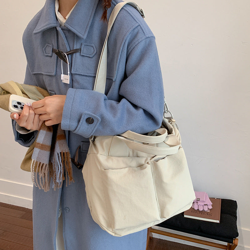 Female For Class Nylon Cloth Large Capacity Tote Bag