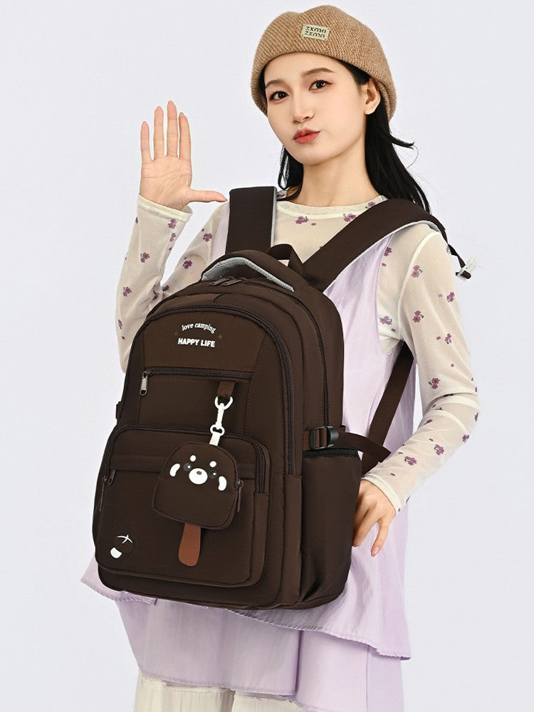 Solid Color Simple Fashion Cute Puppy Lightweight For Going Out Backpacks