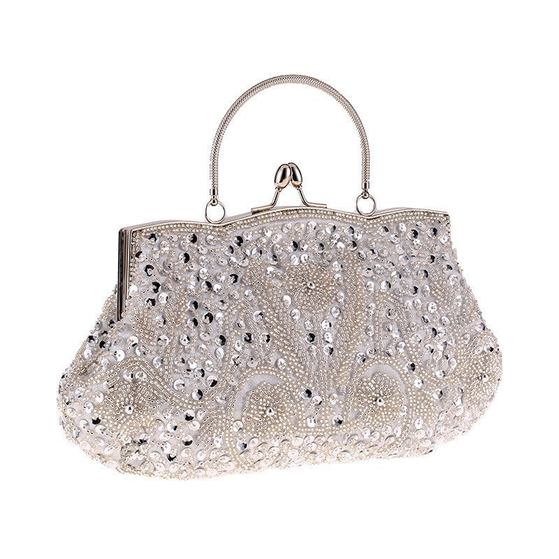 Beaded Cheongsam Dress Garment Vintage Bridal Dinner Bag