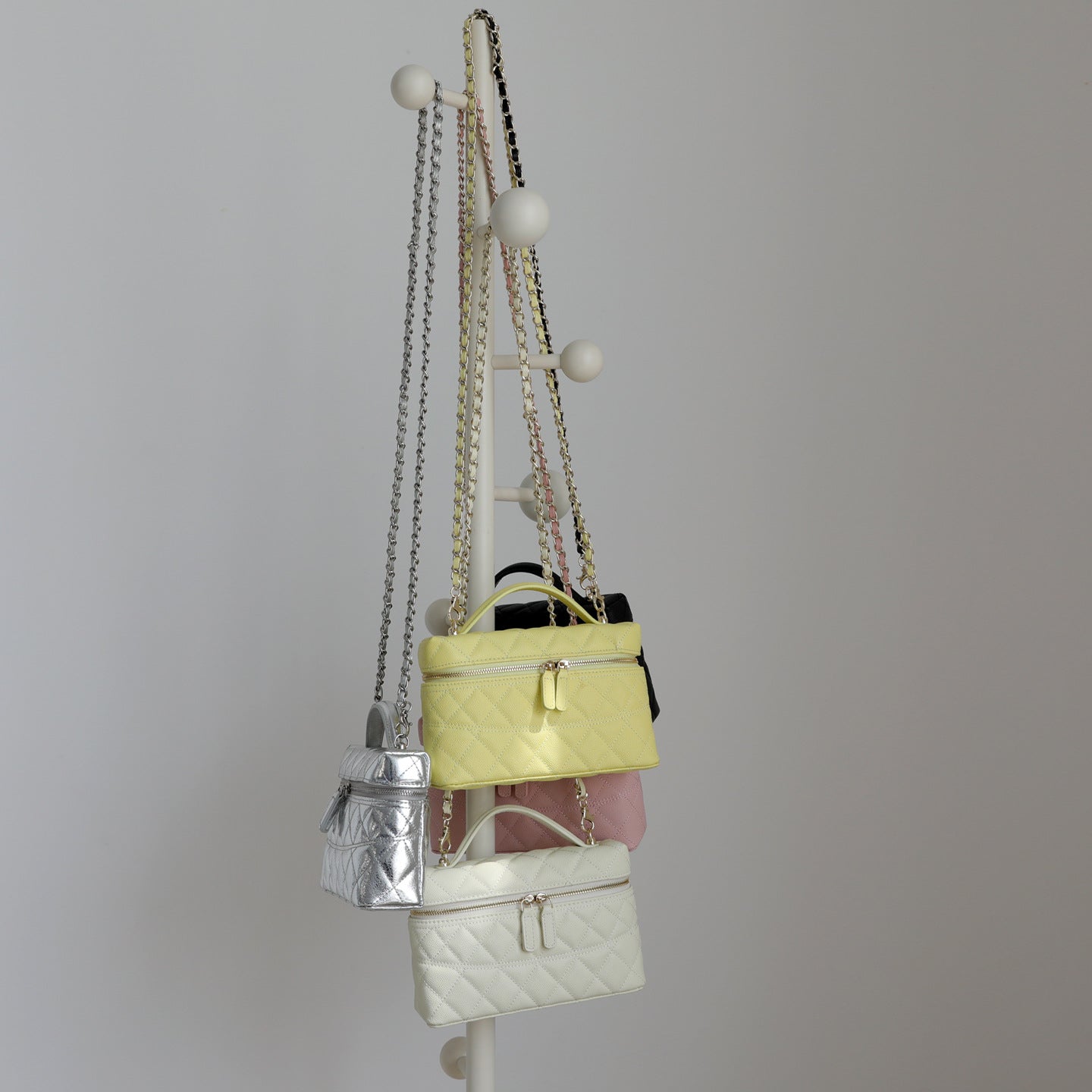 Women's Classic Style High-grade Diamond Plaid Chain Box Lunch Small Square Bag