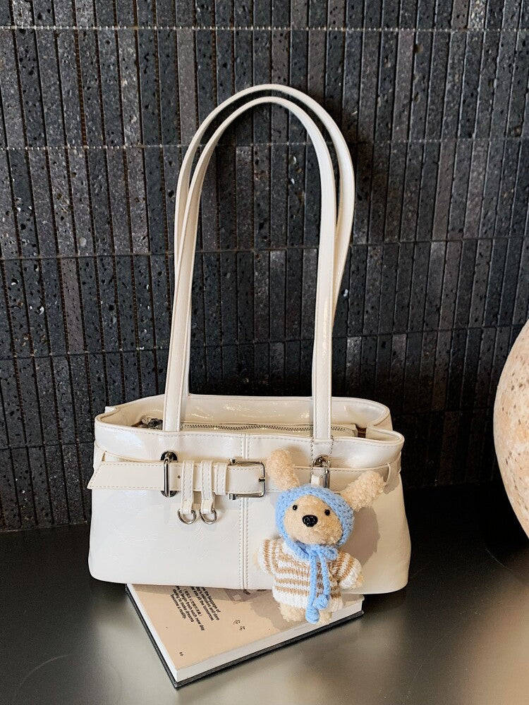 Women's Simple Retro Underarm Advanced Texture Commute Korean Shoulder Bags