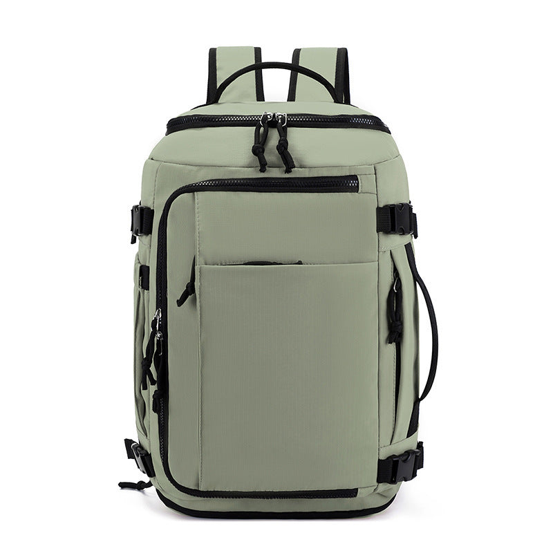 Men's Open Simple Breathable Large Capacity Independent Business Backpack