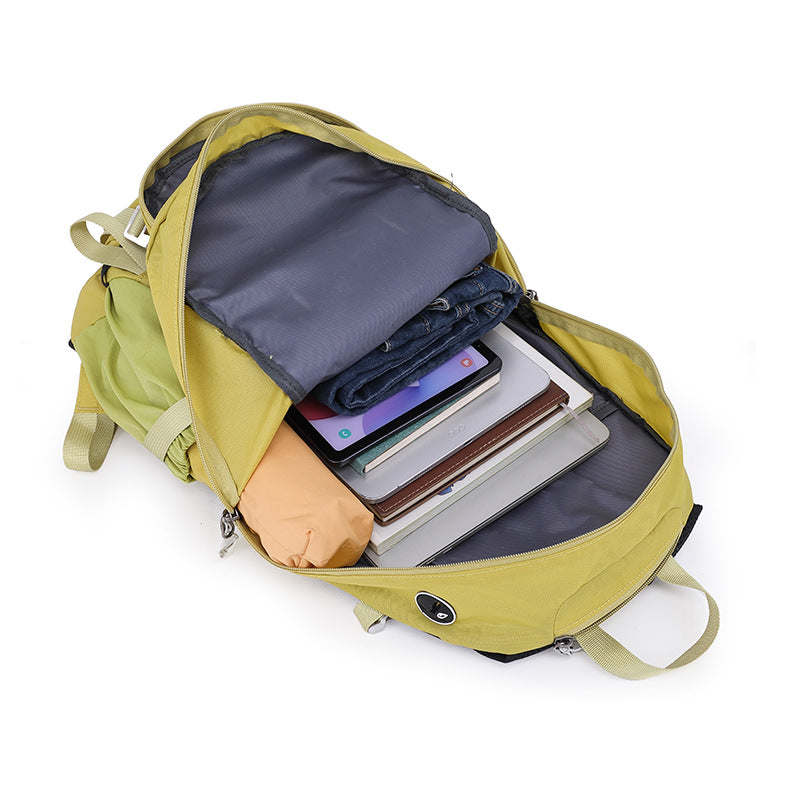 Large Capacity Unisex Waterproof Physiological Curve Backboard Mountain Climbing, Hiking Bag