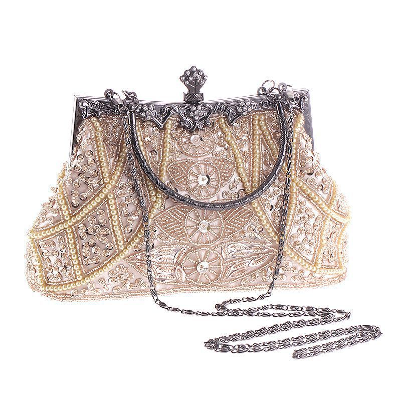 Beaded Embroidered Wear Portable Classic Cheongsam Perfect Match Dinner Bag