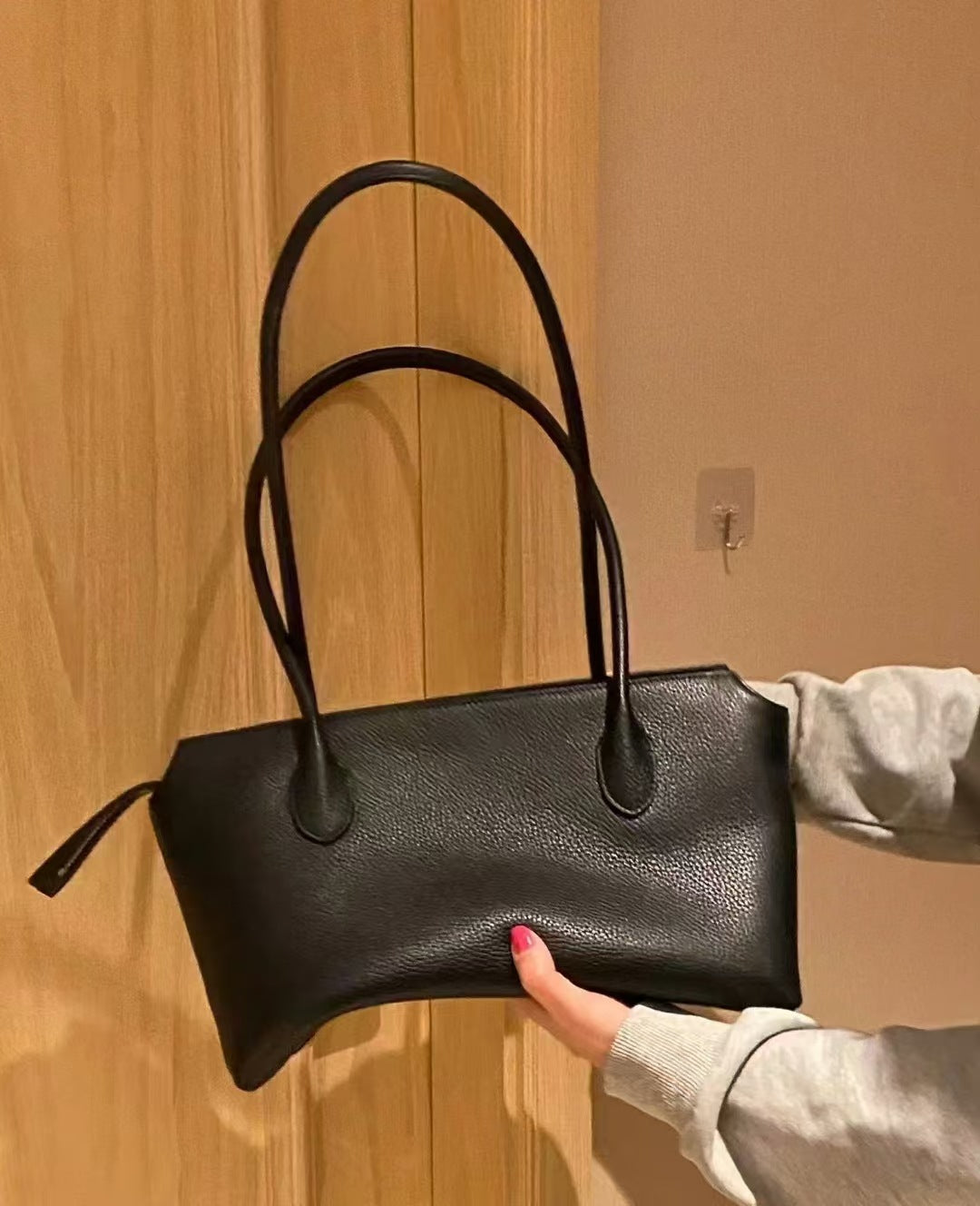 Genuine Leather Kendall Minimalist High-grade Large Women's Shoulder Bag