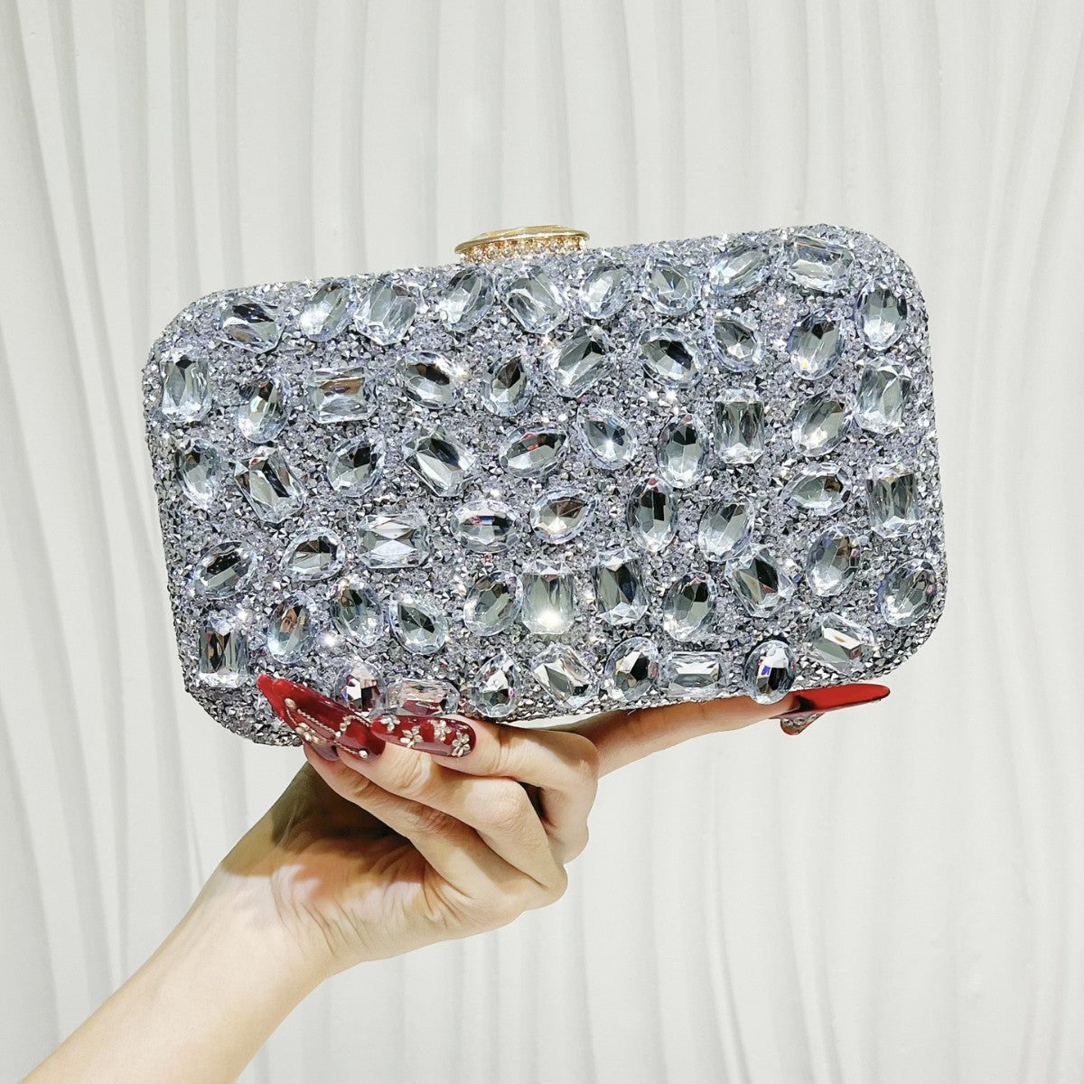 Fashion Flash Rhinestone Clutch Light Luxury Gorgeous Dinner Bag