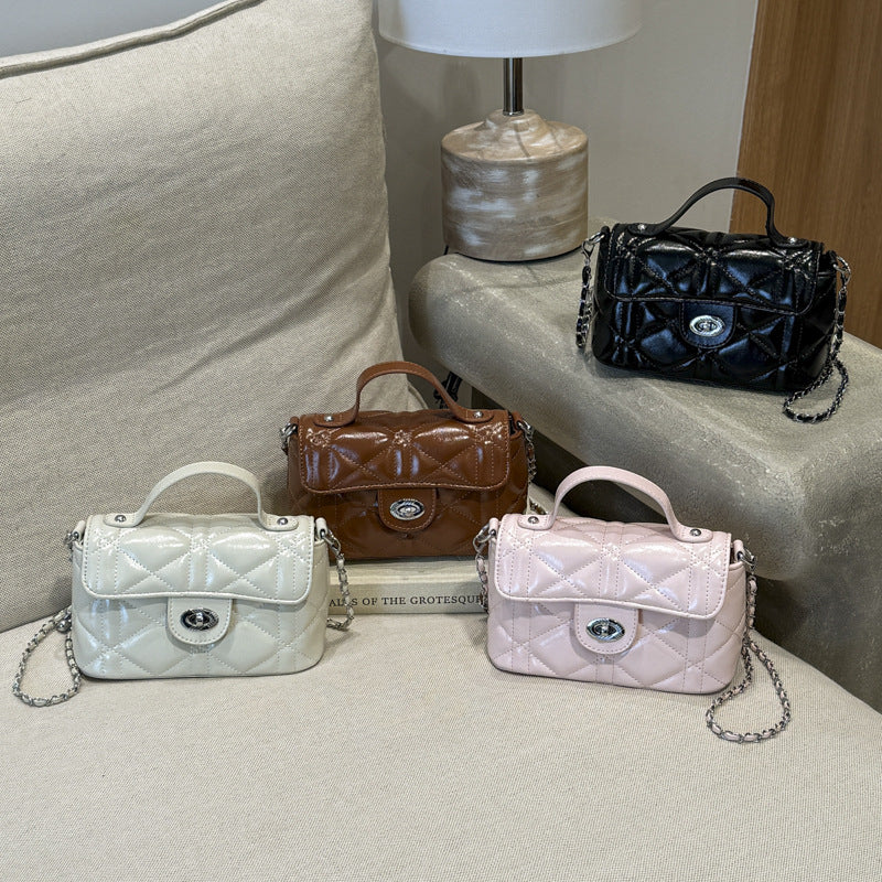Women's Niche Chain Light Luxury Rhombus Embroidery Small Square Bag