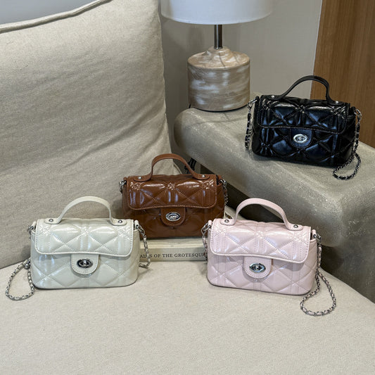 Women's Niche Chain Light Luxury Rhombus Embroidery Small Square Bag