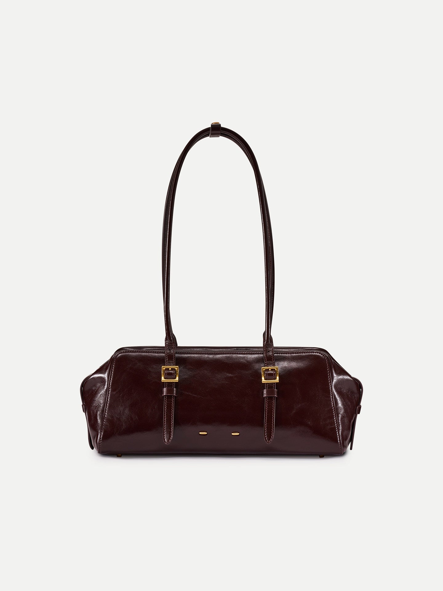 Boston Long Oil Calfskin Underarm Medium Women's Shoulder Bag