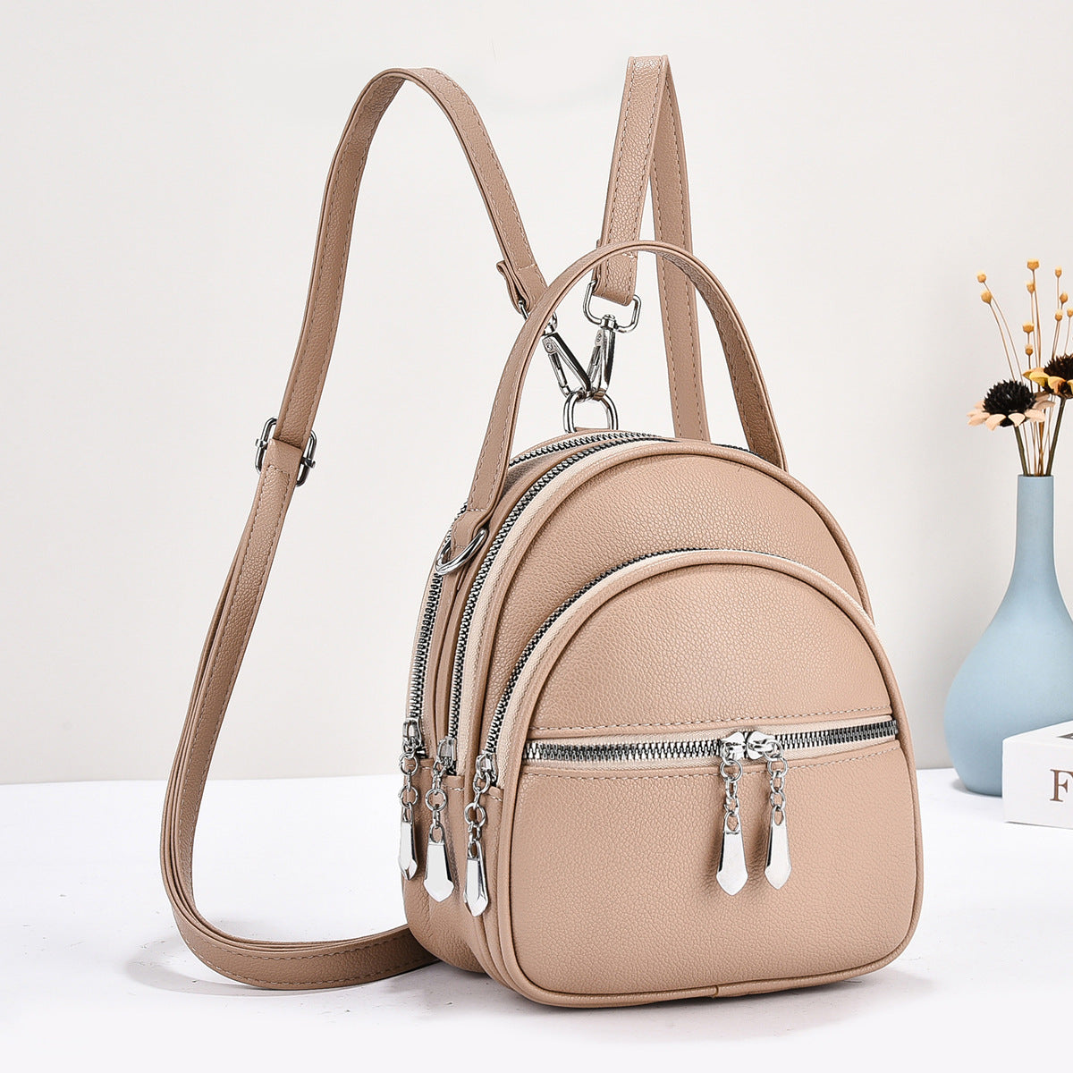 Women's Simple Elegant Korean Style Fashionable Personality Backpacks