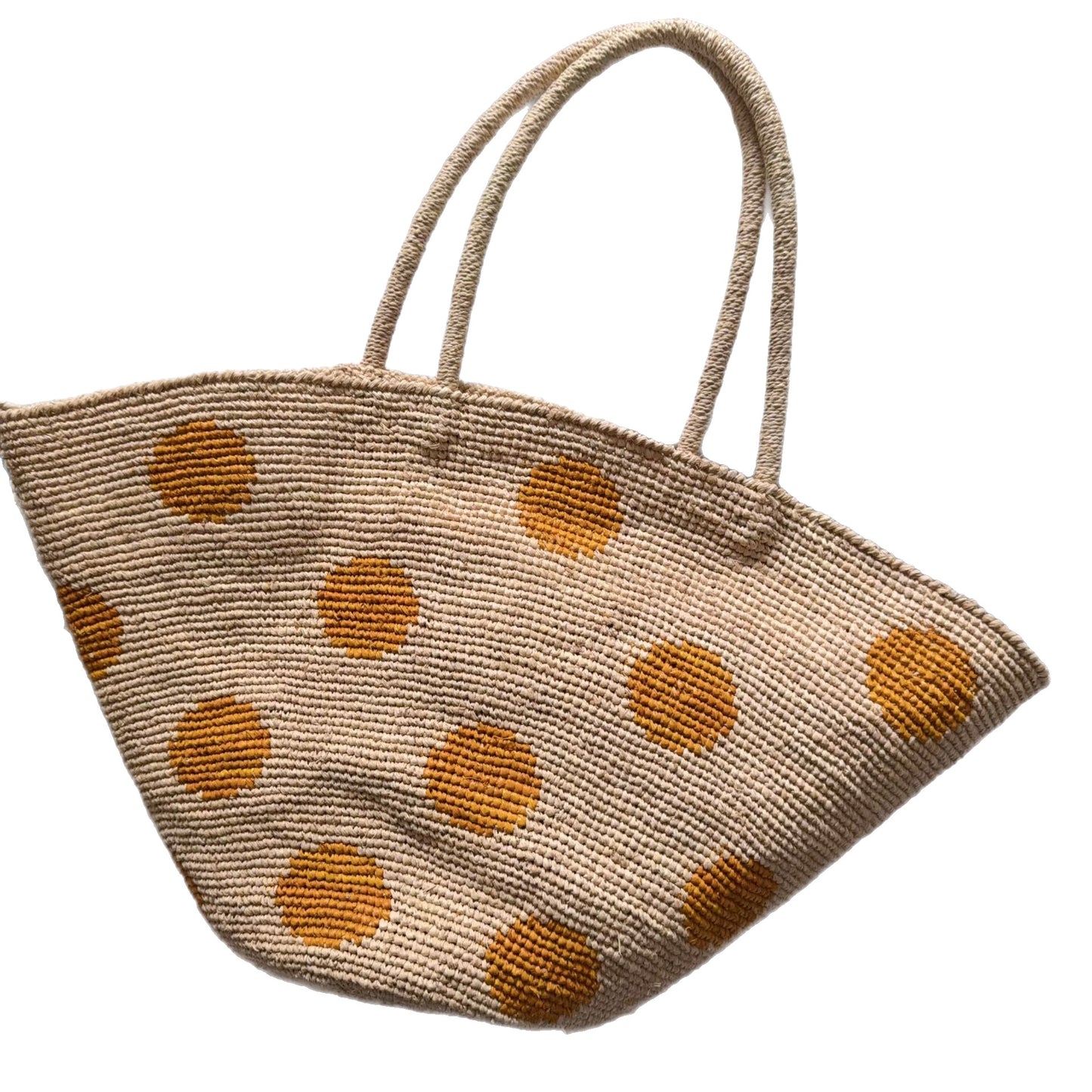 Women's Summer Raffia French Style Vacation Seaside Large Capacity Polka Dot Women's Shoulder Bag