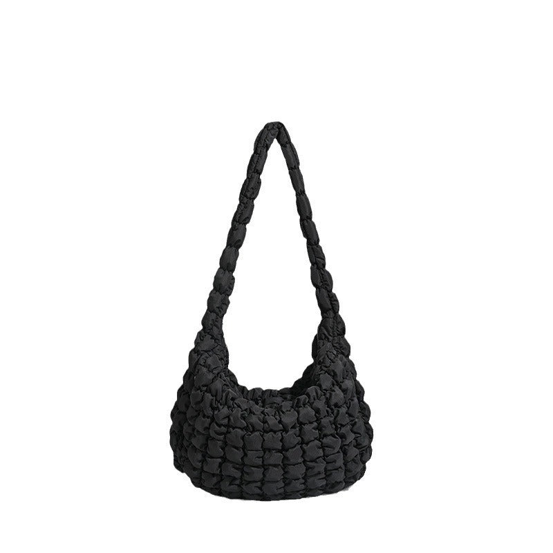 Women's Korean Style Cloud Pleated Big Personalized Bubble Large Capacity Bags
