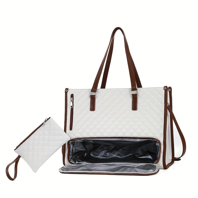 Capacity With Computer Compartment Lunch Mix Thermal Women's Messenger Bag