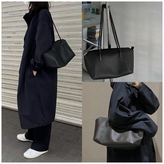 Women's Genuine Leather Minimalist Style Easy Matching Large Capacity Underarm Women's Handbag