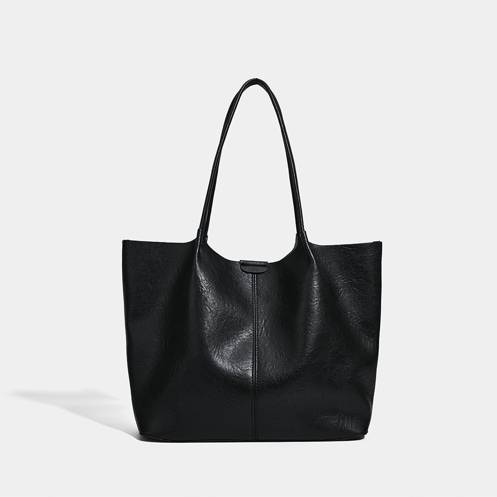 Minimalist Retro Large Capacity Soft Leather Small Square Bag