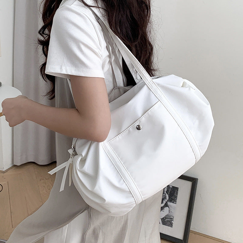 Korean Style Fashionable Simple Large Capacity Nylon One Women's Shoulder Bag