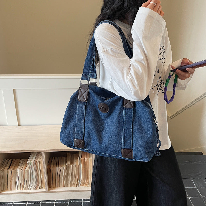 Large Capacity Denim Simple Lightweight Vintage Bags