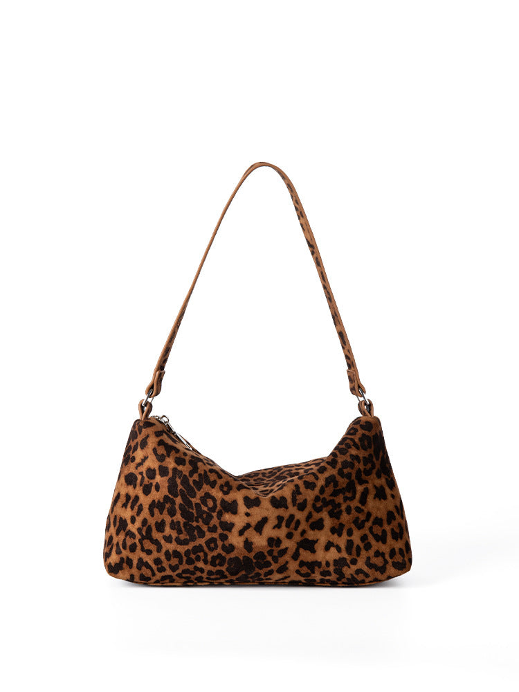 Women's Niche Retro Suede Underarm Matte Simple Fashion Women's Shoulder Bag