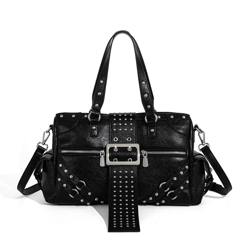 Women's Capacity Punk Rivet Fashion Temperament Leisure Women's Shoulder Bag
