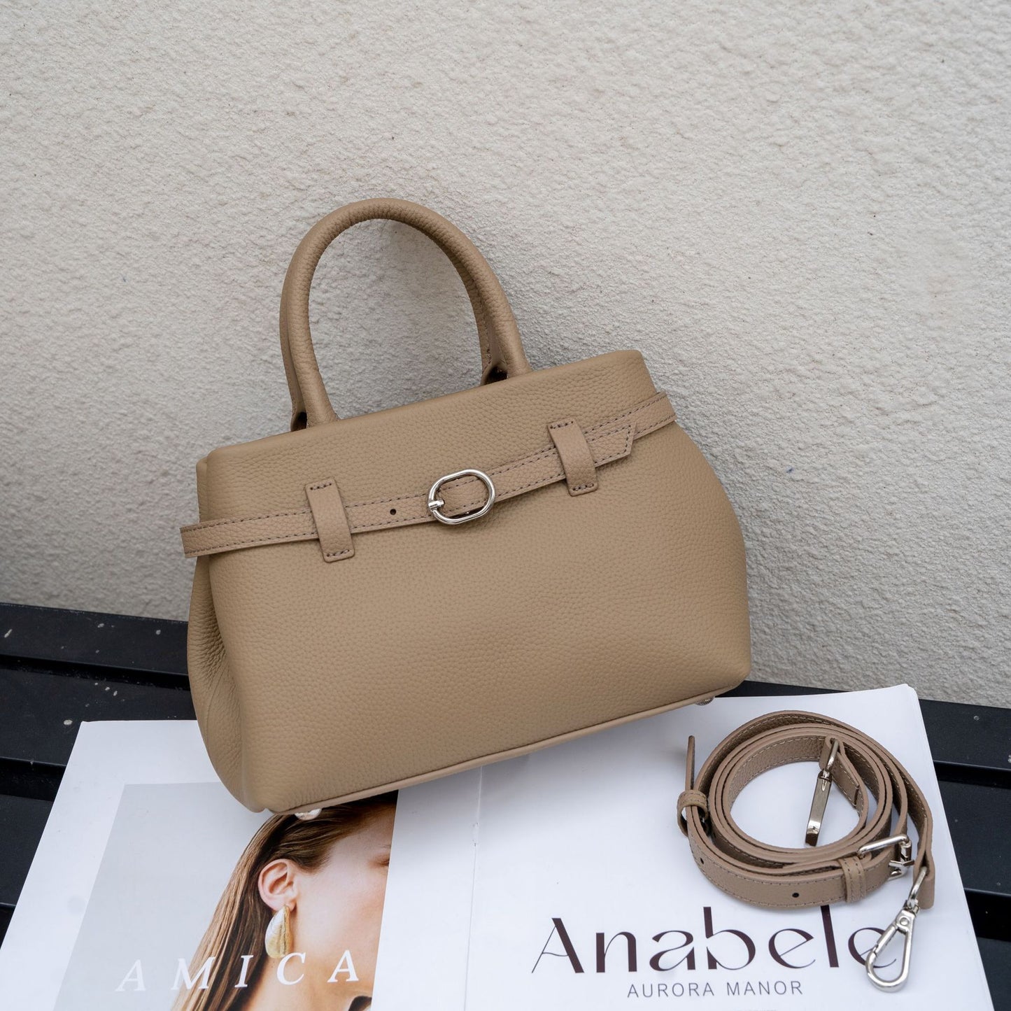Women's First Layer Leather Large Capacity Nice Zipper Women's Shoulder Bag