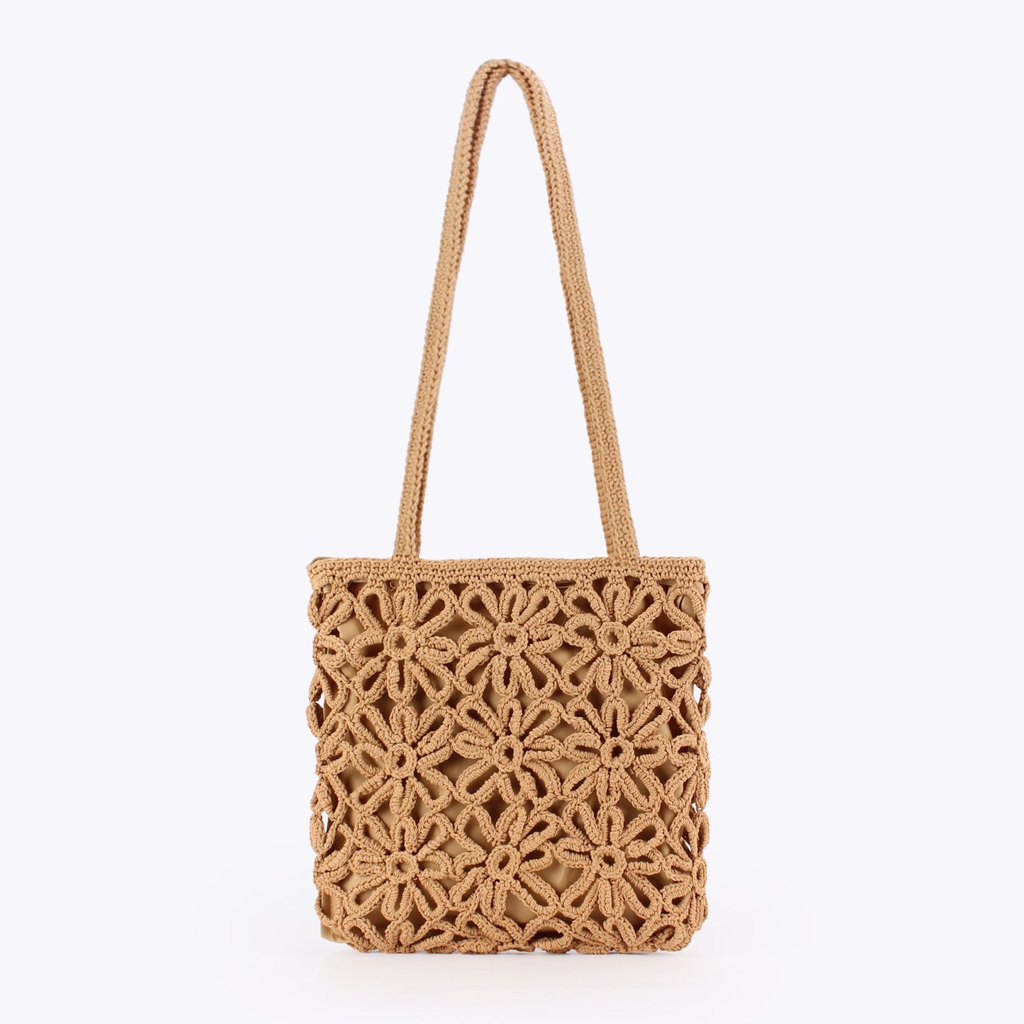 String Hollow Flower Woven Seaside Vacation Leisure Daily Women's Shoulder Bag