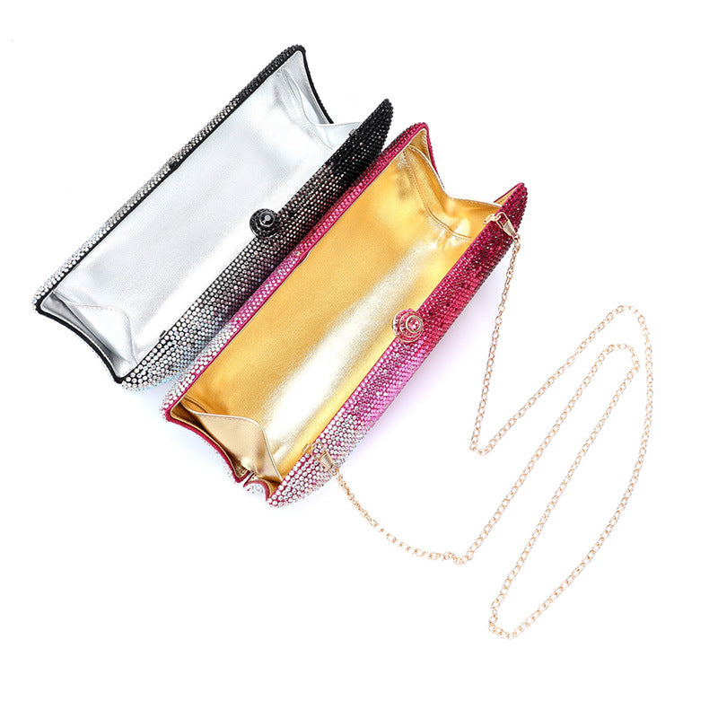 Women's Makeup Rhinestone Wedding Crystal Hot Drilling Dinner Bag