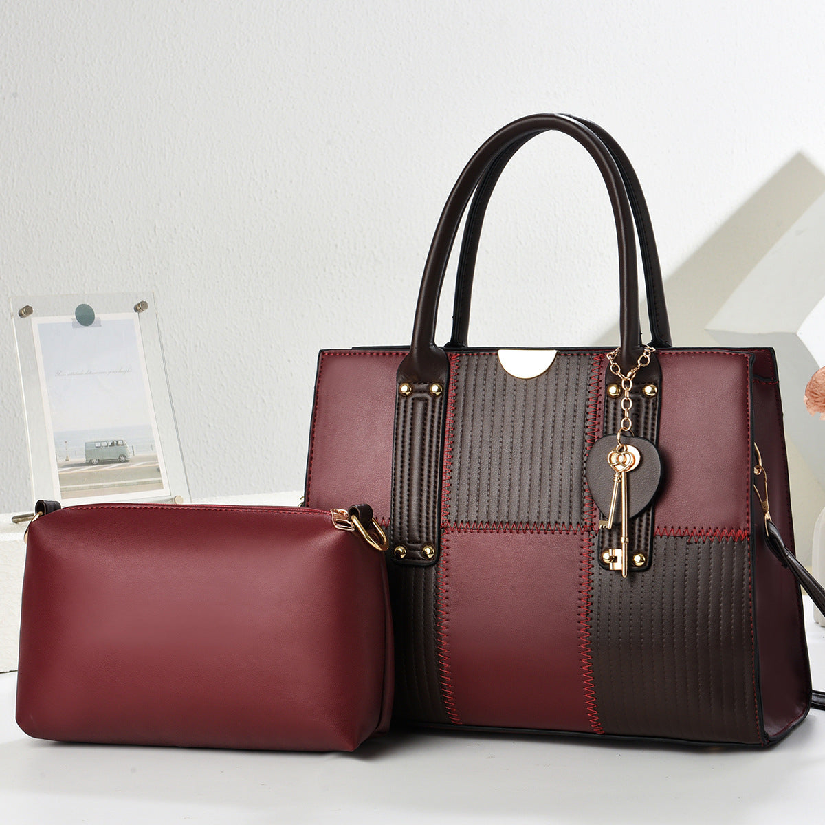 Women's Fashion Large Capacity Combination High-grade Embroidery Women's Handbag