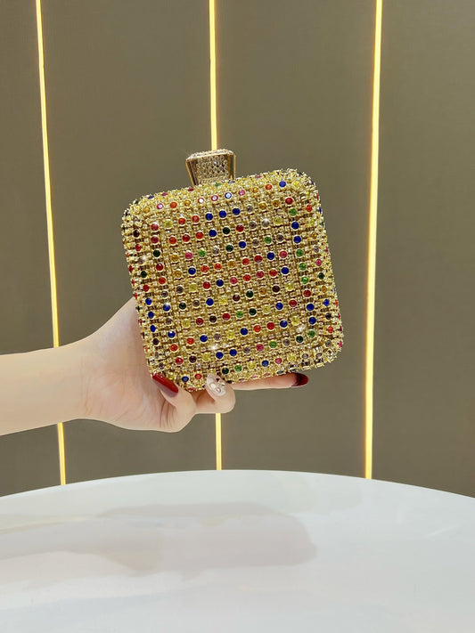 Women's Light Luxury Diamond Clutch Party Shiny Bags