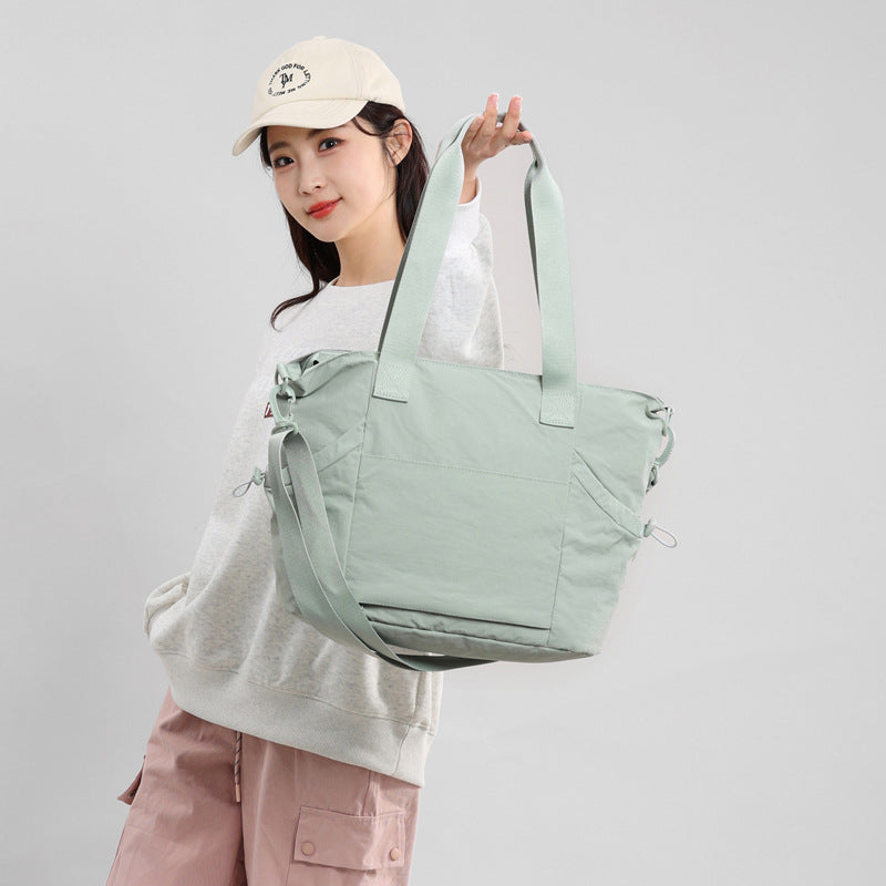 Women's Commuter Simple Waterproof Large Capacity Solid Bags