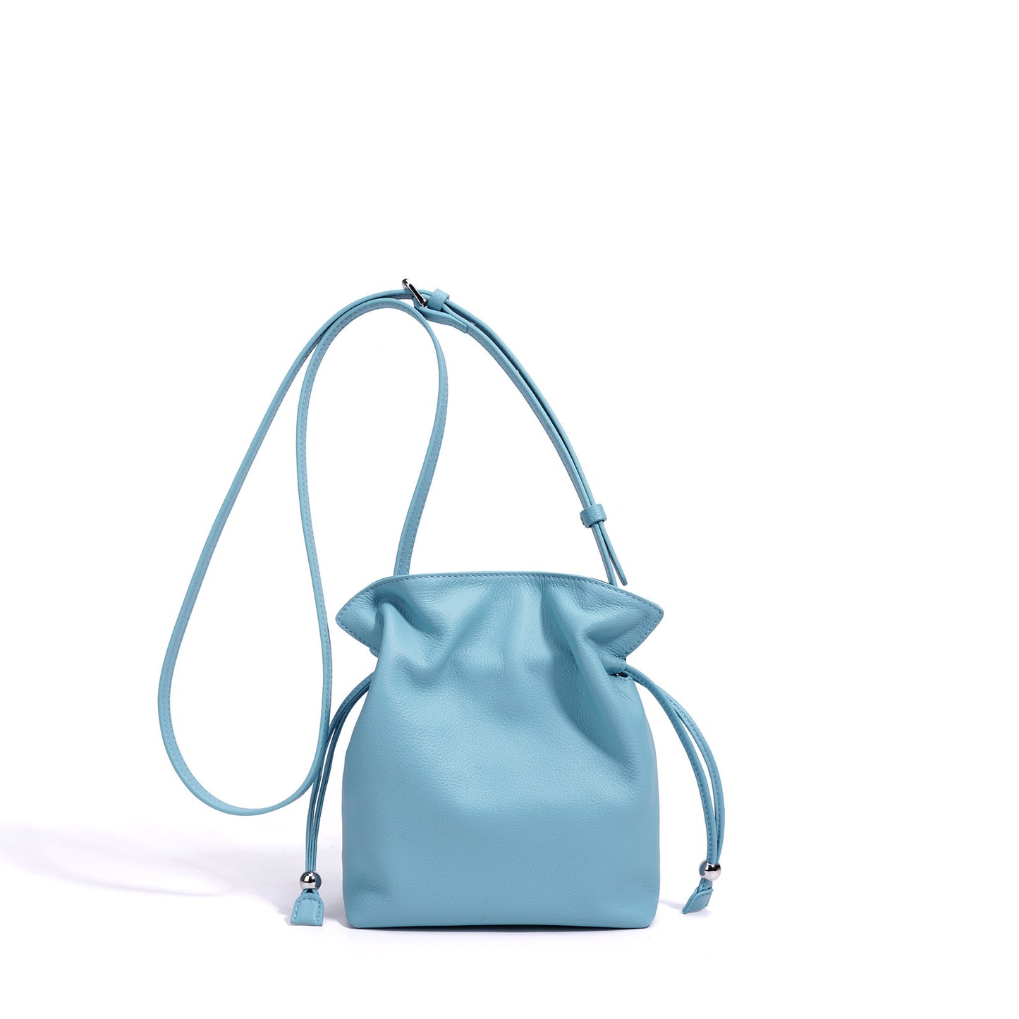 Early Spring Solid Color Genuine Geometric Exquisite Women's Leather Bag