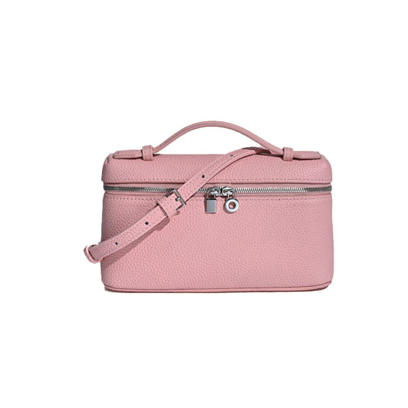 Women's Lunch Box Genuine Leather Portable Pouch Light Women's Shoulder Bag