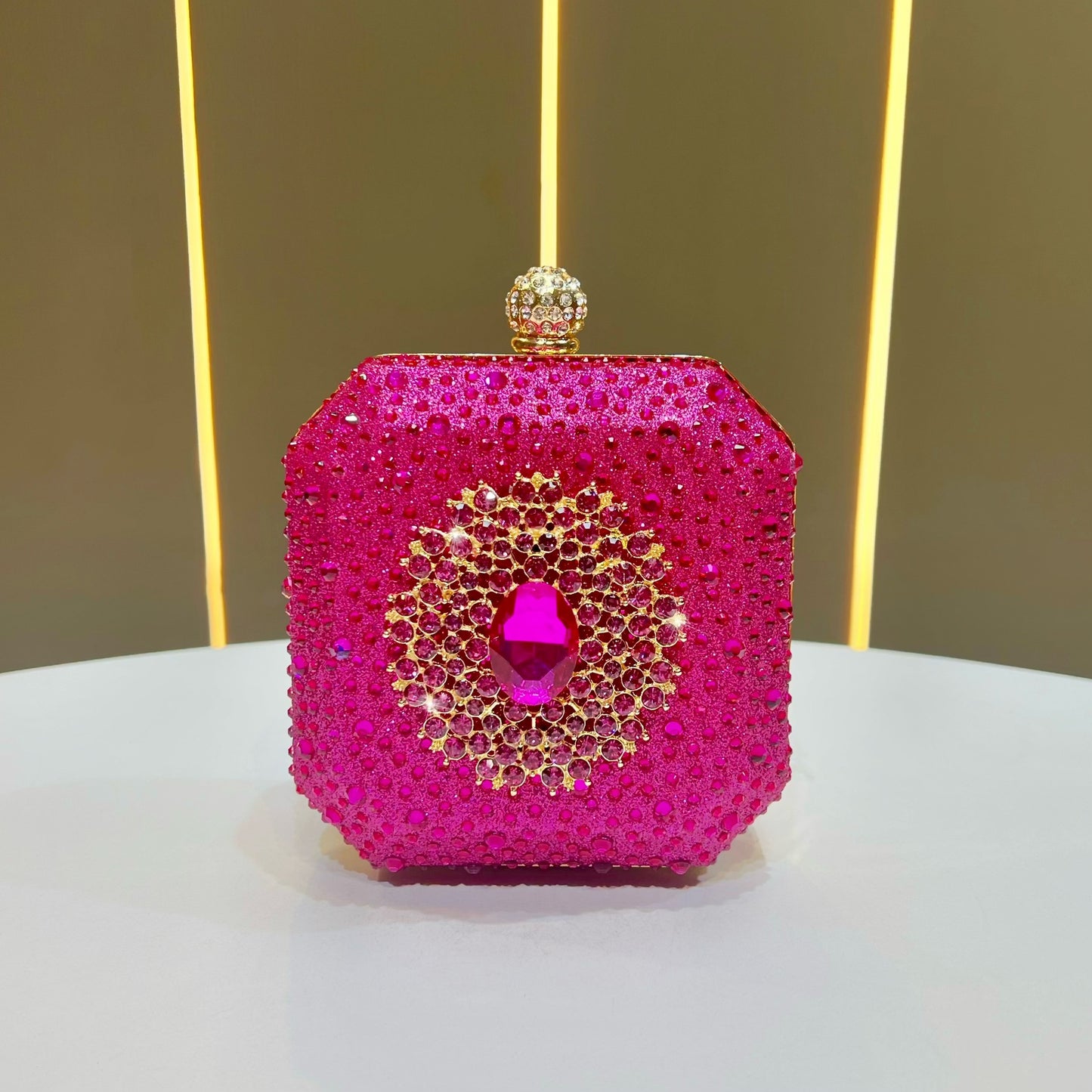 Women's Rhinestone High Sense Drill Decoration Fashion Personality Mini Dinner Bag