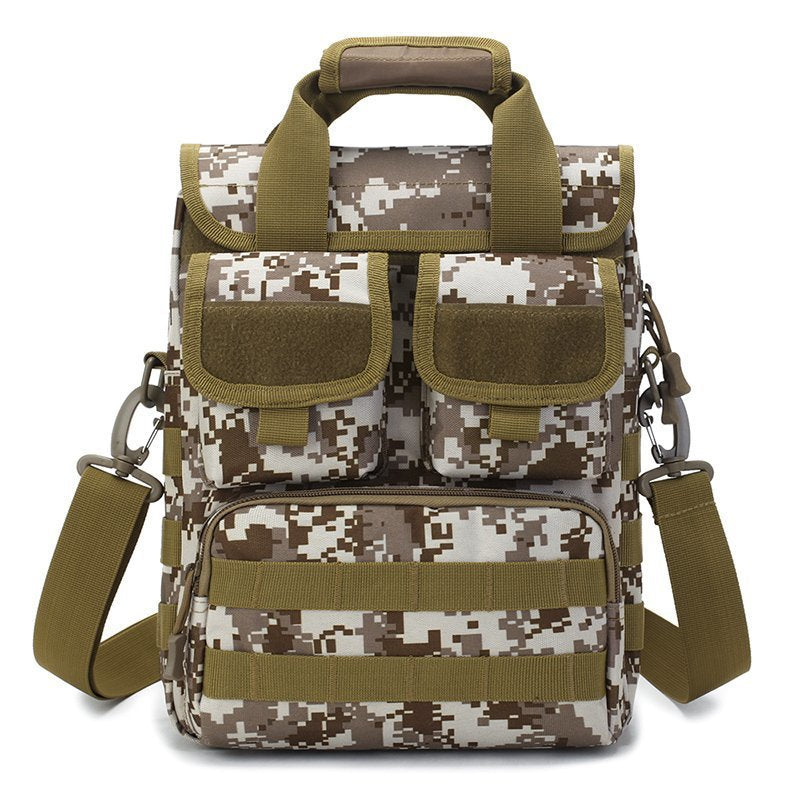 Men's Nylon Camouflage Tactics Hiking Camping Kit Tooling Large Men's Shoulder Bag