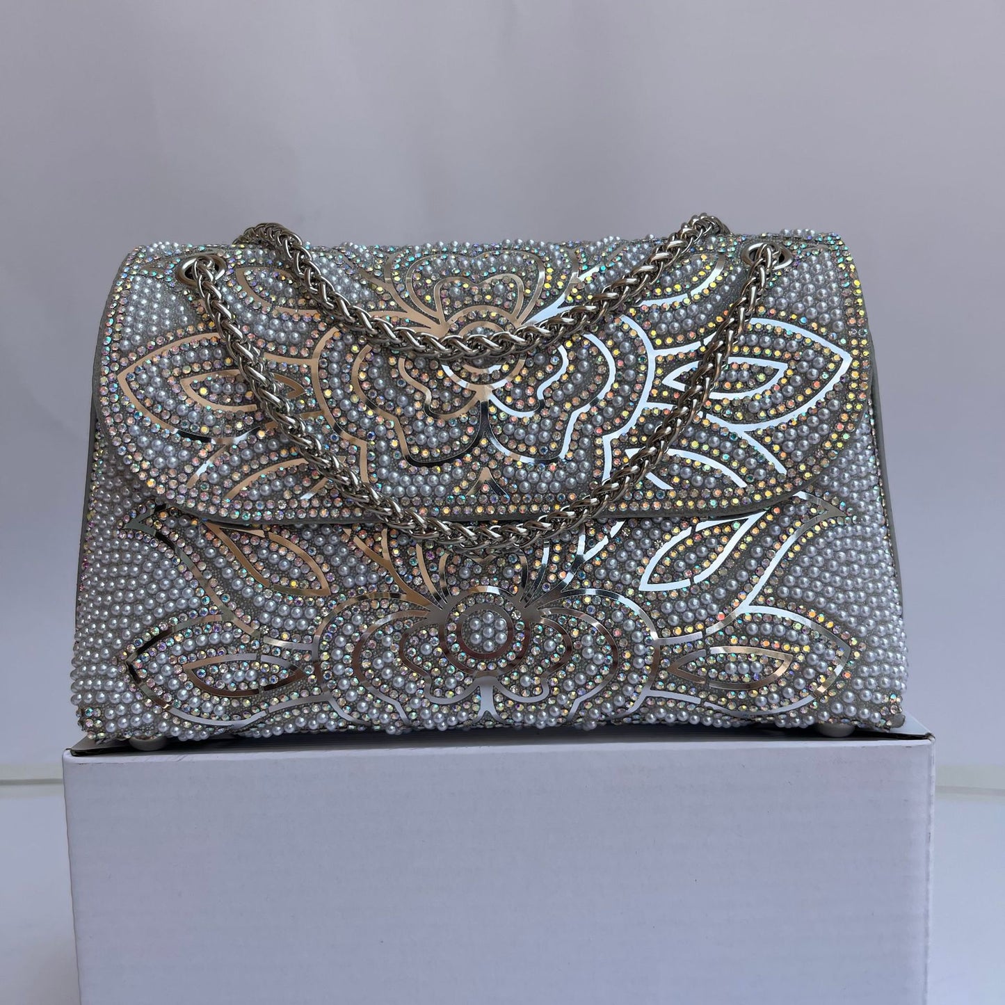 Fashion Portable Classic Style Diamond Rhinestone Dinner Bag