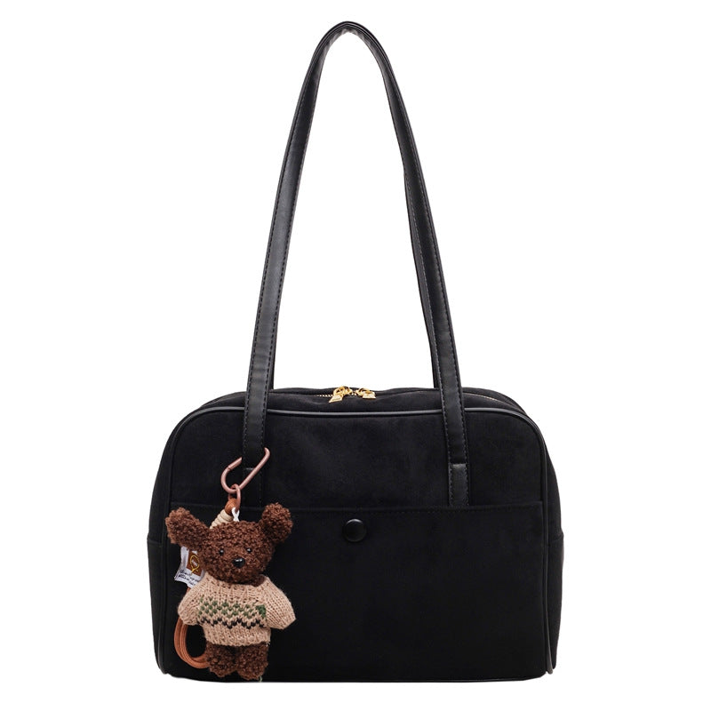 Korean Style Retro Large Capacity Pillow Light Luxury Portable Tote Bags