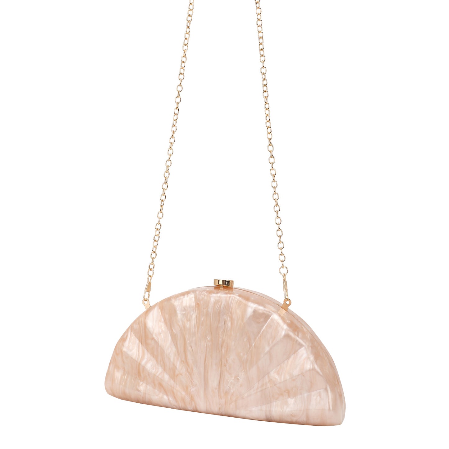 Women's Semicircle Fan-shaped Acrylic Fashion Wedding Dinner Bag