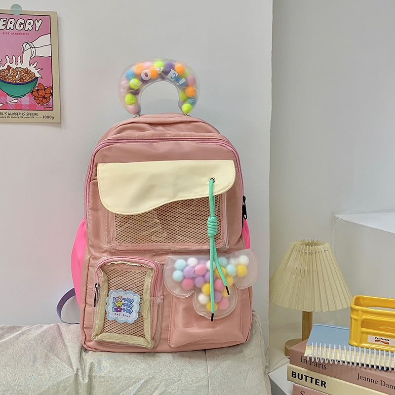 Junior High Large Capacity Cute Cartoon Backpacks