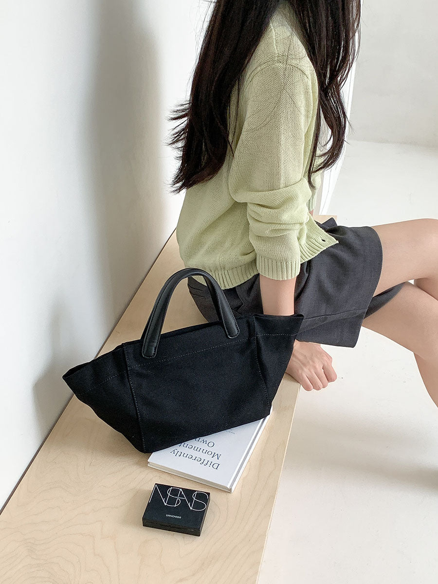 Women's Lazy Large Capacity Artistic Canvas Commute Women's Handbag